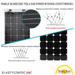 Elastyczny Panel Solarny Tesla Sun 12V/24V 250 W